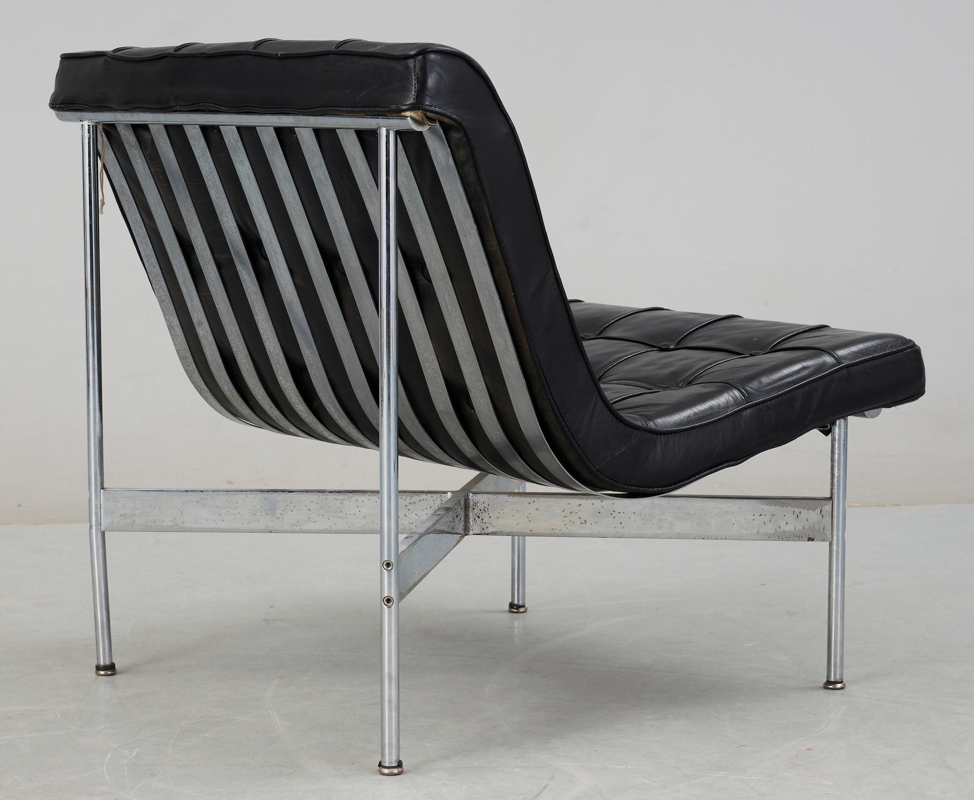 FÅTÖLJ, möjligen Ross Littell, "New York Lounge chair", 1900-talets andra hälft.