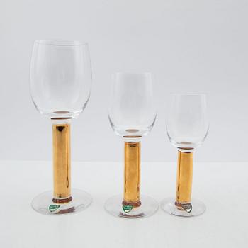 Gunnar Cyrén, Glass service, 44 pieces, "Nobel", Orrefors.
