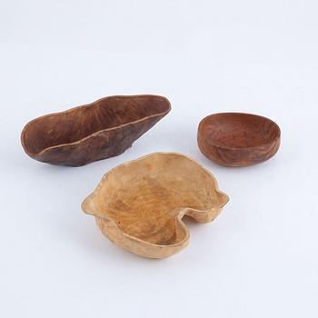 Sami work bowls, set of 3.