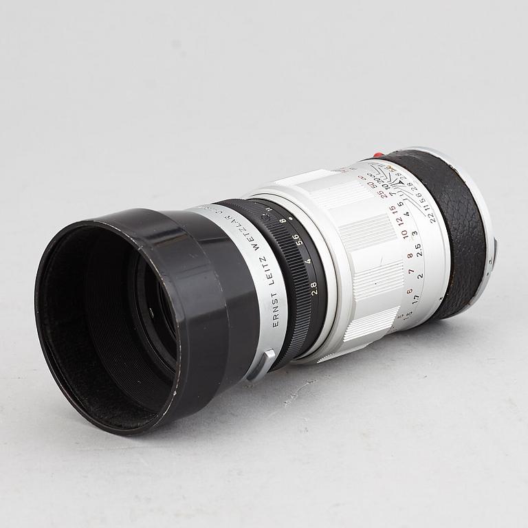 LEITZ WETZLAR, camera lens,  ELMARIT-M, 1:2.8/90.