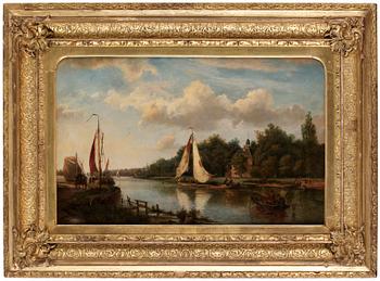 218. Jan Hermann Barend Koekkoek tillskriven, Flodlandskap.