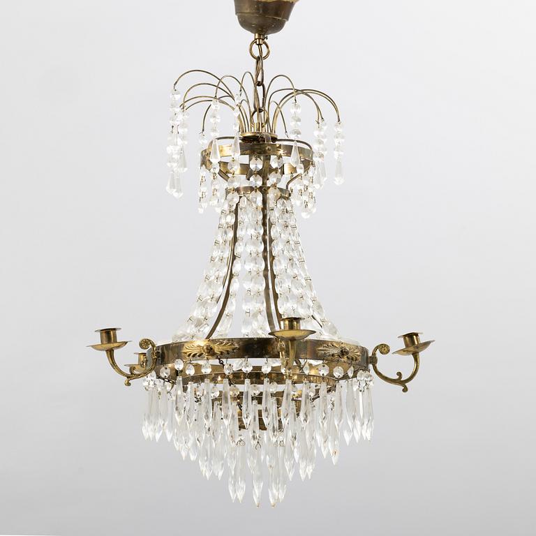 Chandelier, Gustavian style, early 20th century.