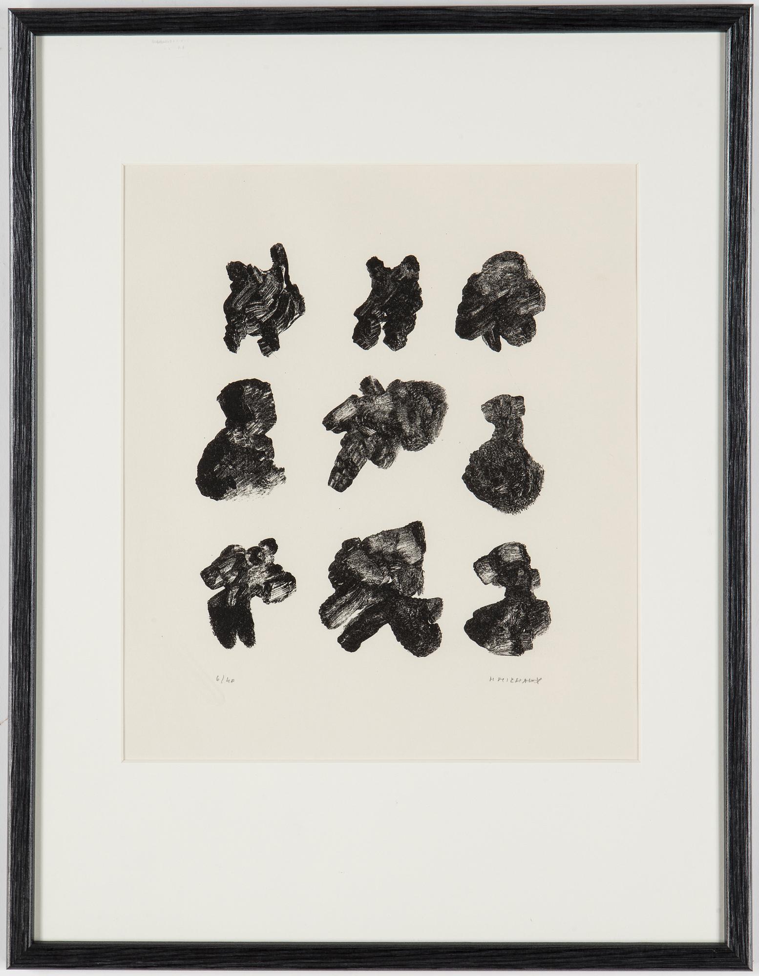 HENRI MICHAUX, litografi, signerad och numrerad 6/40.