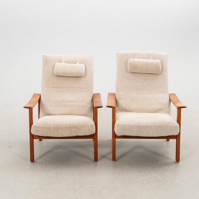 Armchairs, a pair, Brothers Andersson, second half of the 20th century.
