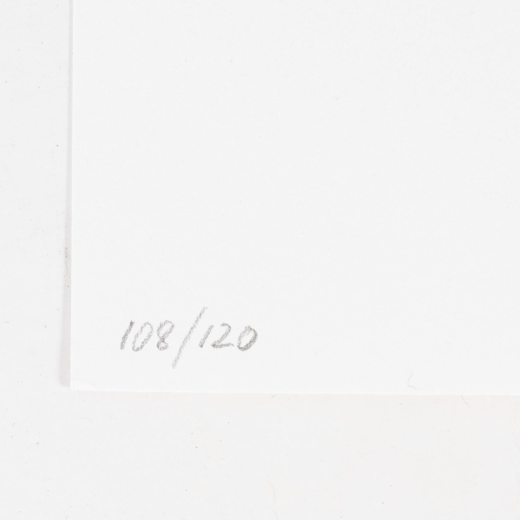 Makode Linde, litografi med UV-lack, signerad och numrerad 108/120.