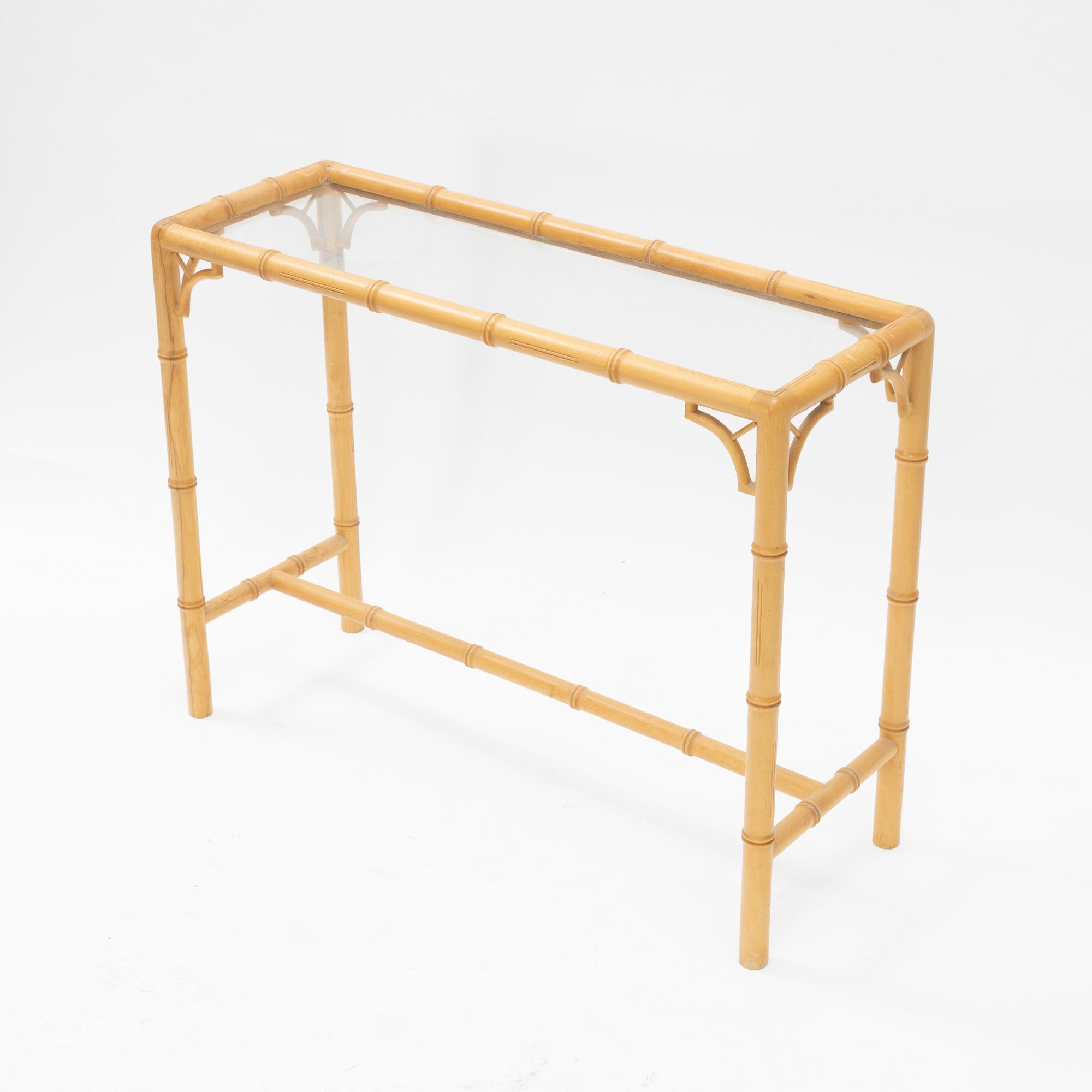 A mirror and table, second half of the 20th century.