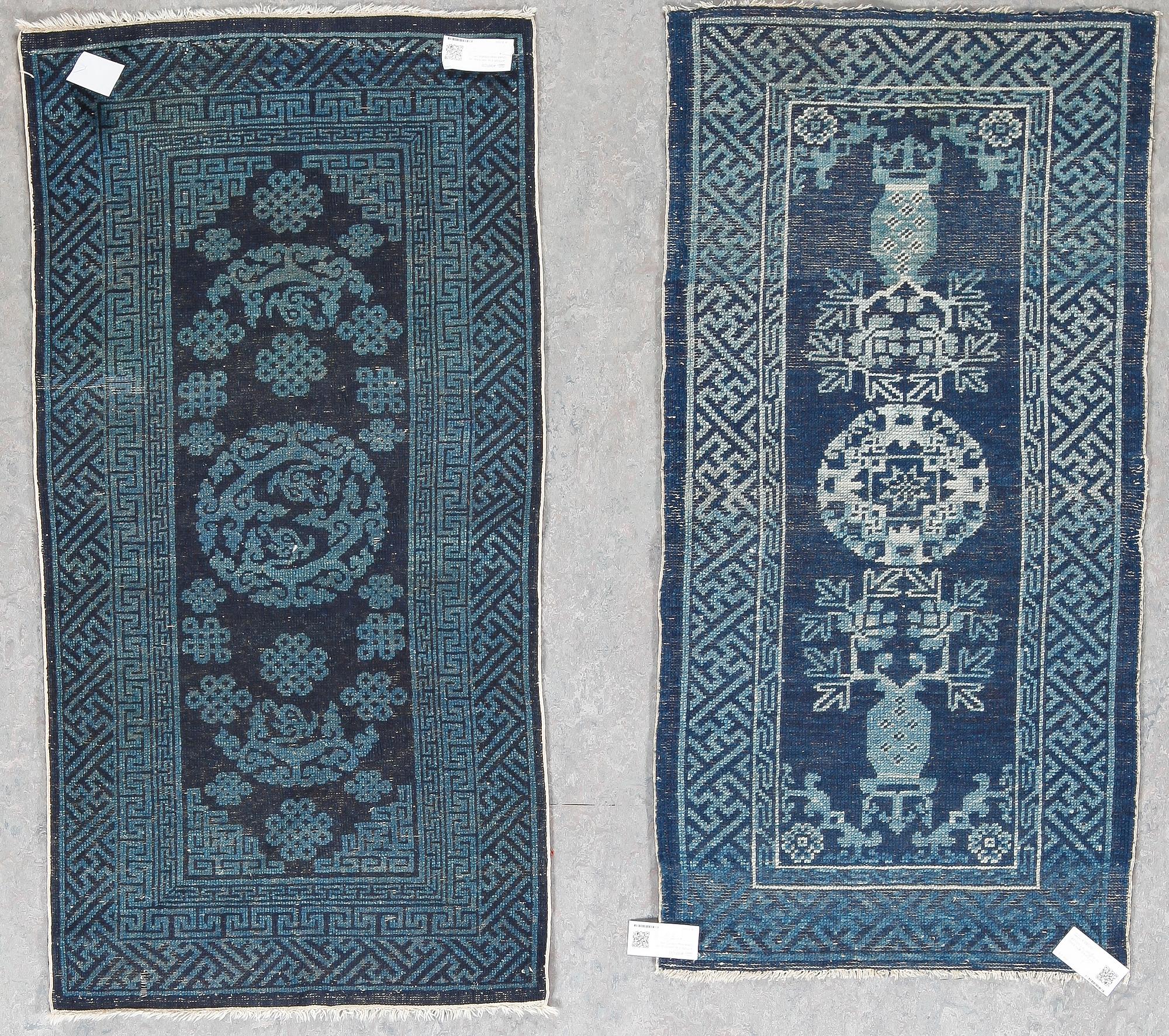 MATTOR 2 st, old Kina, ca 130x68 resp 128x64 cm.