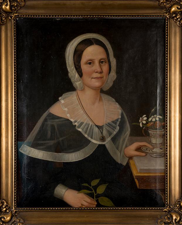 OKÄND KONSTNÄR, olja på duk, 1800-tal.
