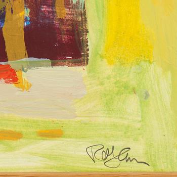 ROLF HANSON, oil and graphic print, signed.