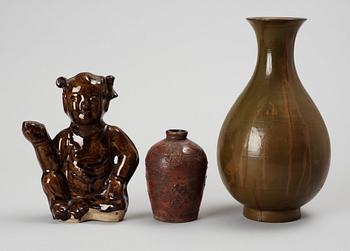 PARTI 3 delar, porslin och lackarbete. 1900-tal.