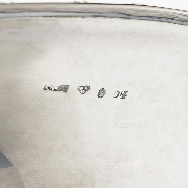 A Swedish silver Empire lided sugar bowl, mark of Carl Wilhelm Troselius, Stockholm 1834.