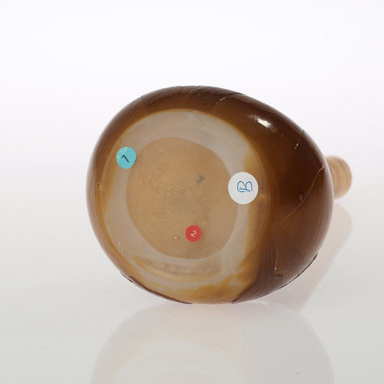 An Emile Gallé Art Nouveau firepolished cameo glass vase, France.