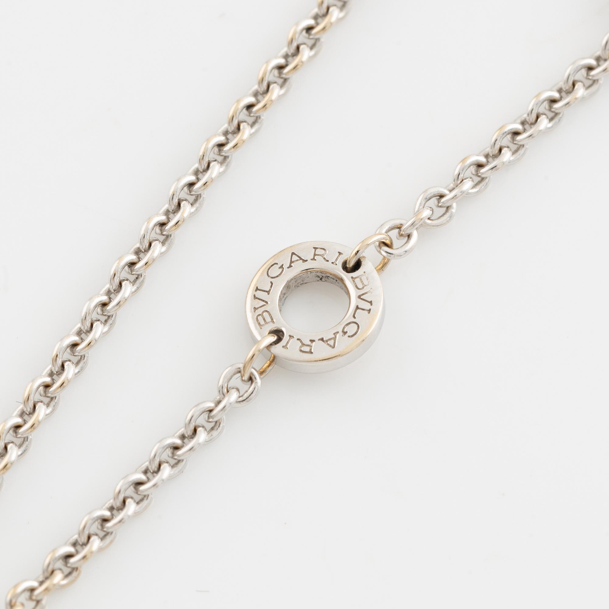 Bulgari, "Parentesi" necklace, white gold and brilliant cut diamonds.
