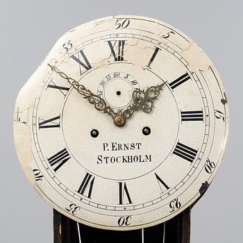 A Rococo longcase clock by Petter Ernst (Stockholm 1753-1784).