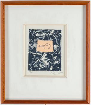 JASPER JOHNS, litografi, 1990, signerad med blyerts och numrerad 106/250.