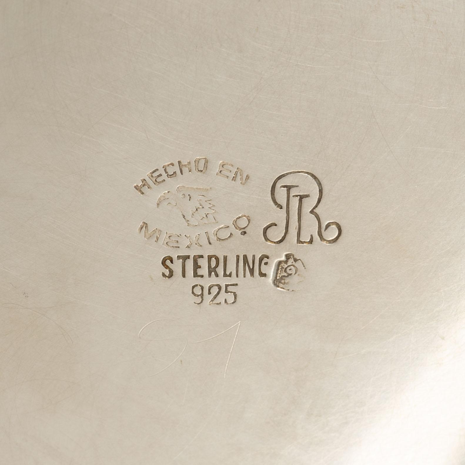 A Mexican sterling silver tankard, mark of Juventino Lopez Reyes, mid-20th century.