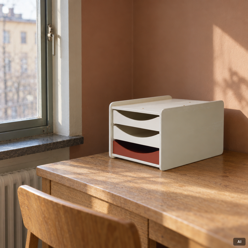 Børge Mogensen, An 'A4/3' cassette/organizer, AB Karl Andersson & Söner, second half of the 20th century.