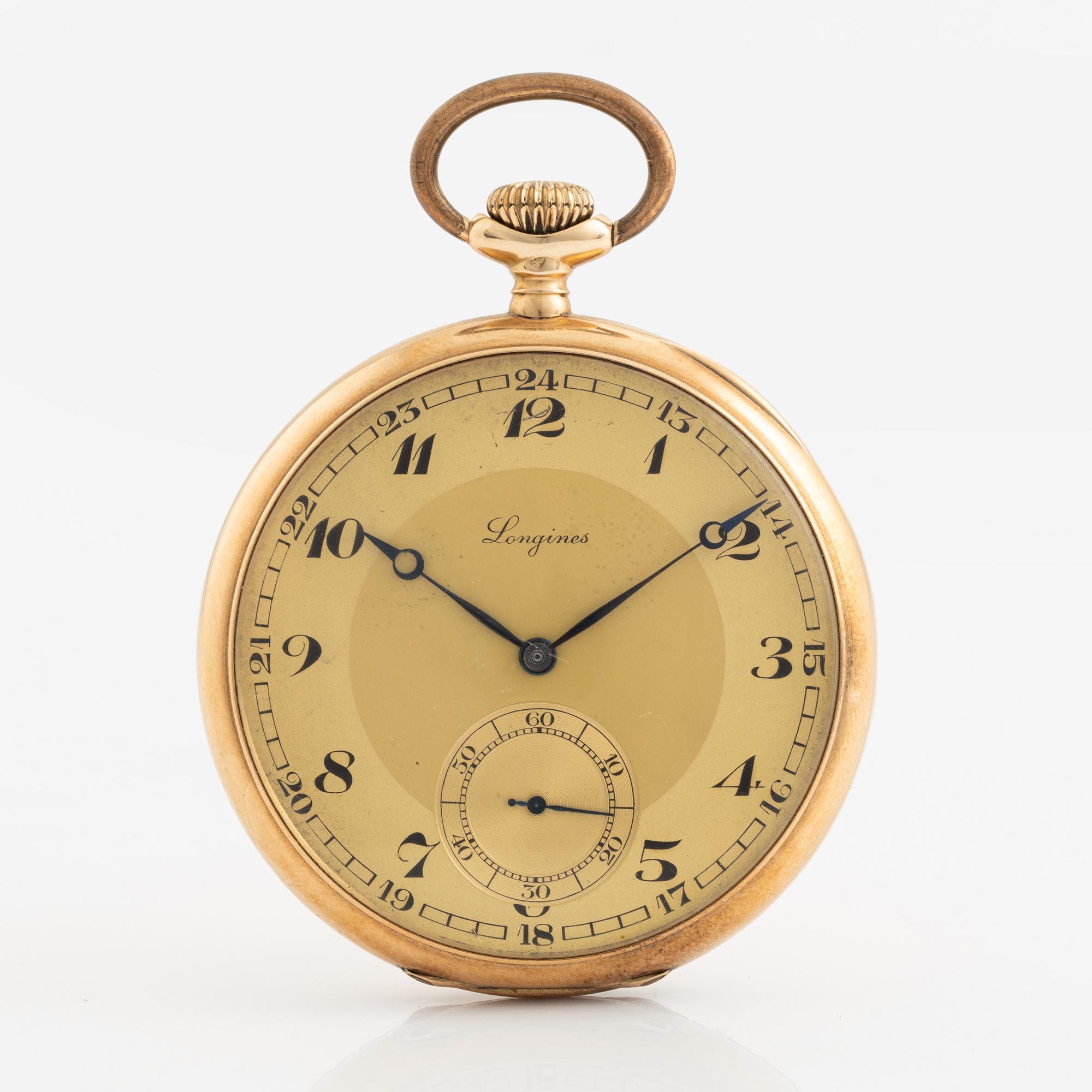 Longines gold pocket watch clearance