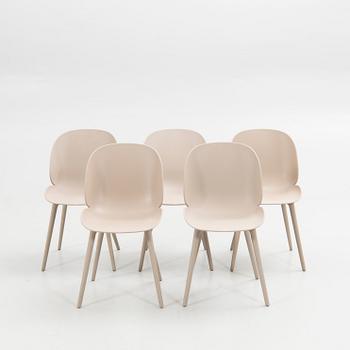 GamFratesi, chairs, 5 pcs, "Beetle Chair", Gubi, Denmark.