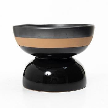 Ettore Sottsass, skål på fot, modell "546", Bitossi, Italien.