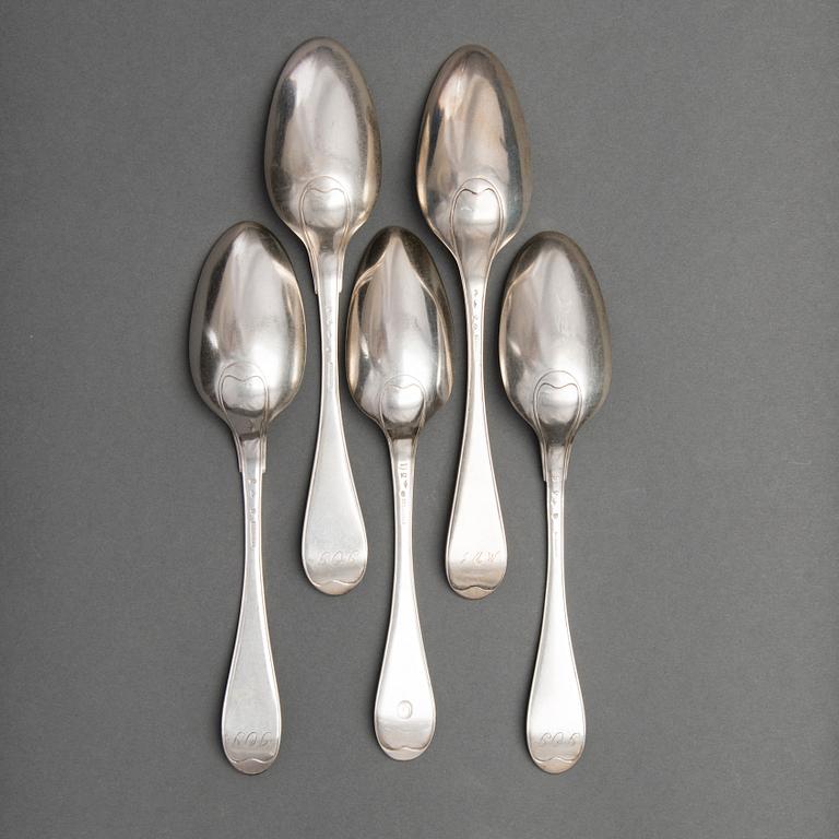 LUSIKOITA 5 KPL, Henrik Sandberg Helsinki, 1795, 1799, 1800.