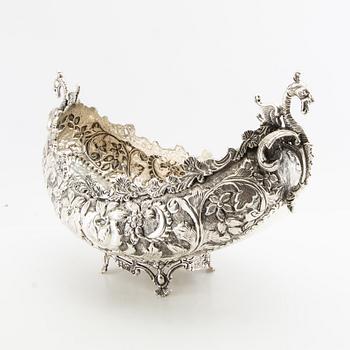 Jardinière 1900-talets första hälft nysilver.