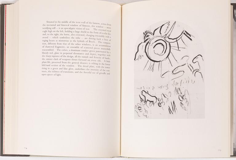 Marc Chagall, Book "The Jerusalem Windows", André Sauret, Monte Carlo, 1962.