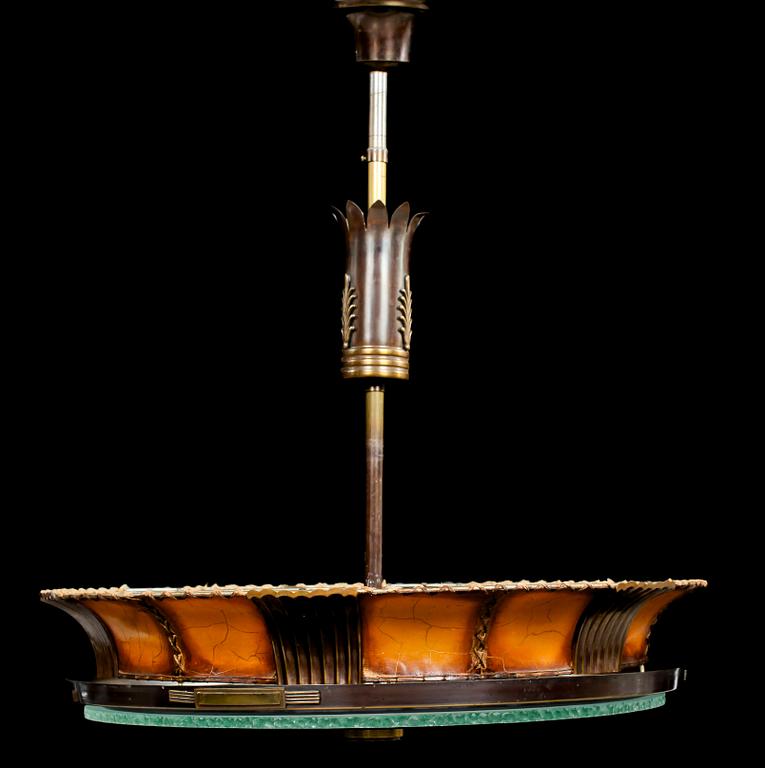 TAKLAMPA, art deco, 1920/1930-tal. Höjd ca 73 cm.