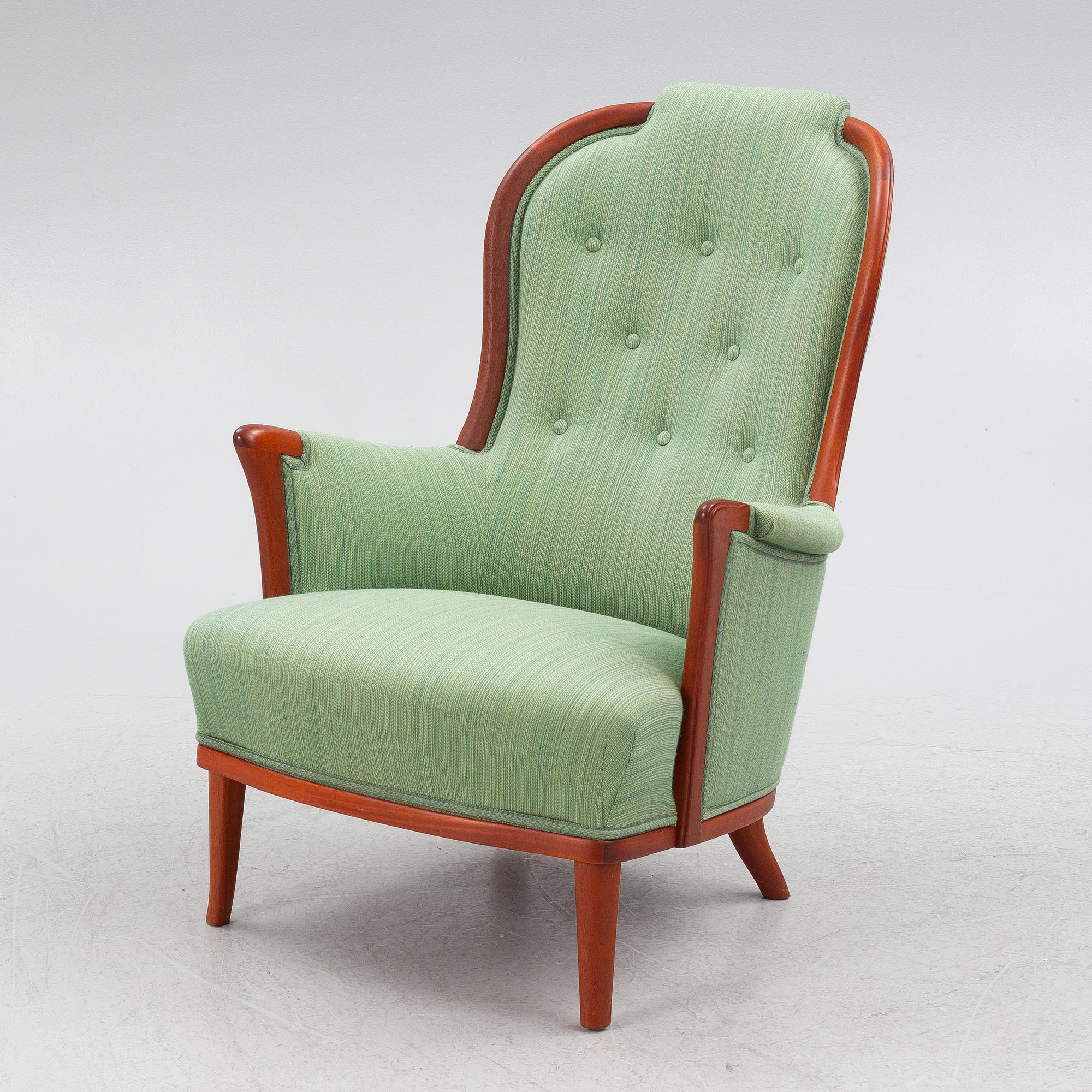 Carl Malmsten, armchair, "Vår Fru", OH Sjögren, late 20th century.