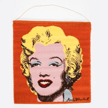 Andy Warhol, after, a 'Shot red Marilyn - 1964' rug/tapestry, Ege, Denmark.