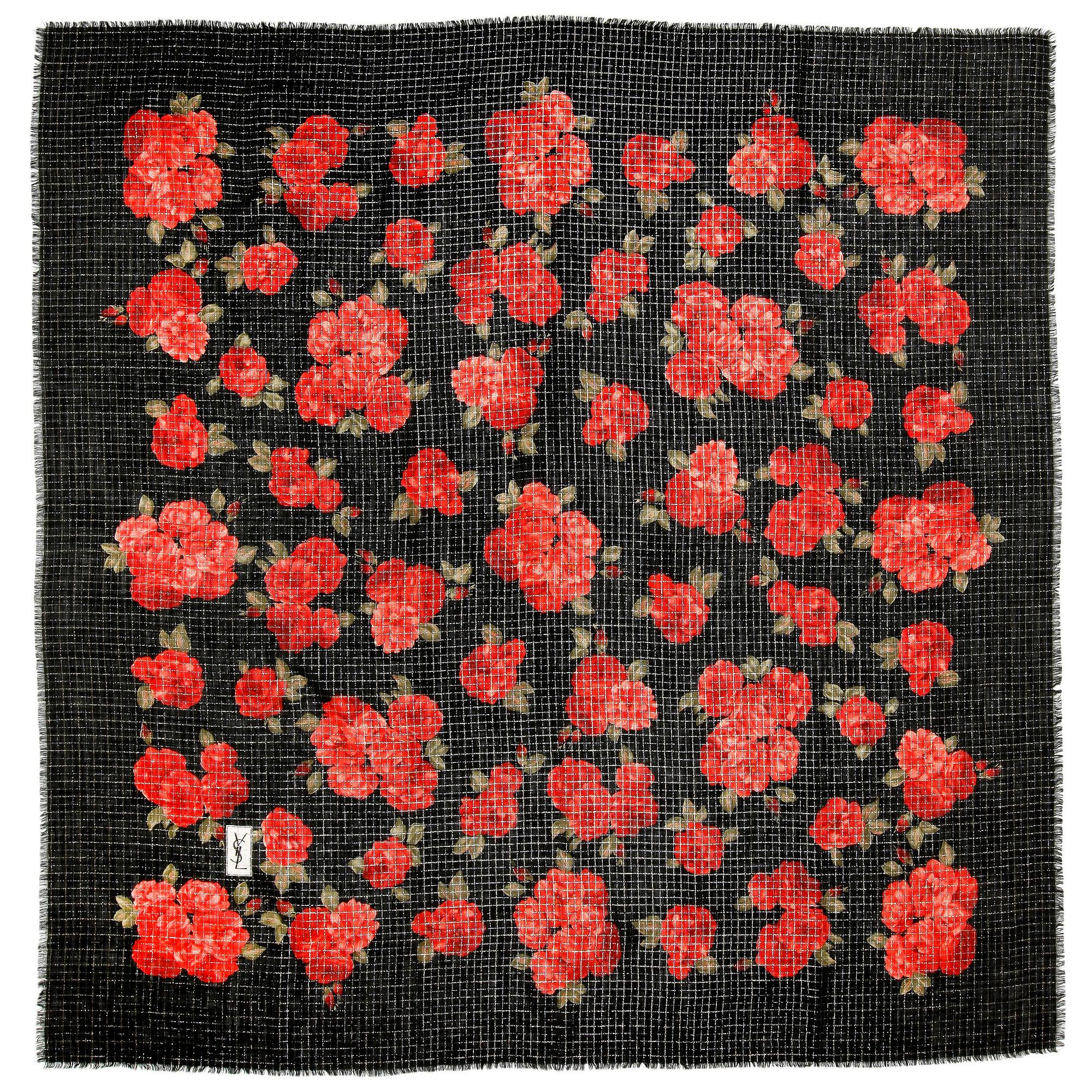 YVES SAINT LAURENT, cashmere shawl.