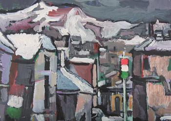 KAMASA, TADEUSZ, olja på pannå, sign.