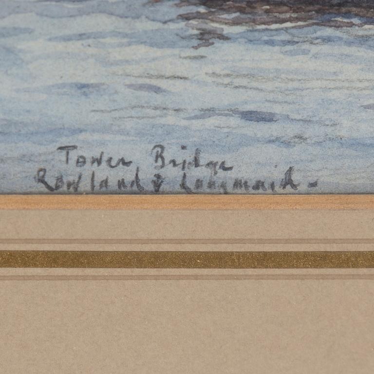 ROWLAND LANGMAID, water coulor, signed Rowland Langmaid.