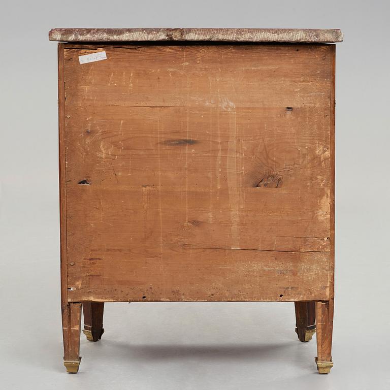 A Gustavian commode signed by Gustaf Foltiern master in Stockholm 1771-1804.