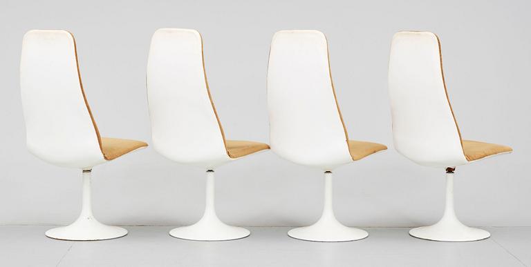 SNURRSTOLAR, 4 st, Johanson Design, Markaryd, 1970-tal.