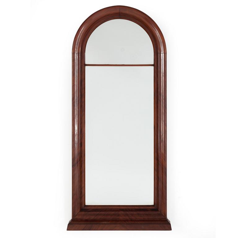 A CUPBOARD AND MIRROR, neo-rococo, second half of the 19th century.