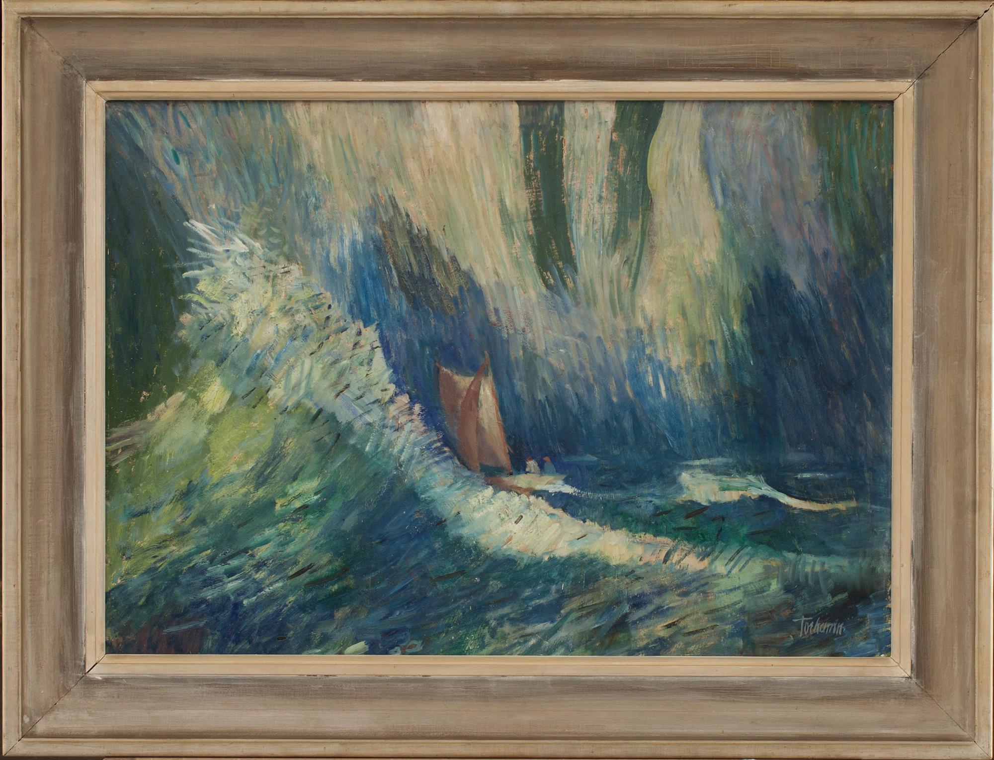 GUNNAR TORHAMN, olja på pannå, signerad.