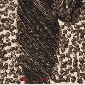 Howard Hodgkin, etsning och akvatint. Signerad och numrerad 91/100. Daterad 1980.