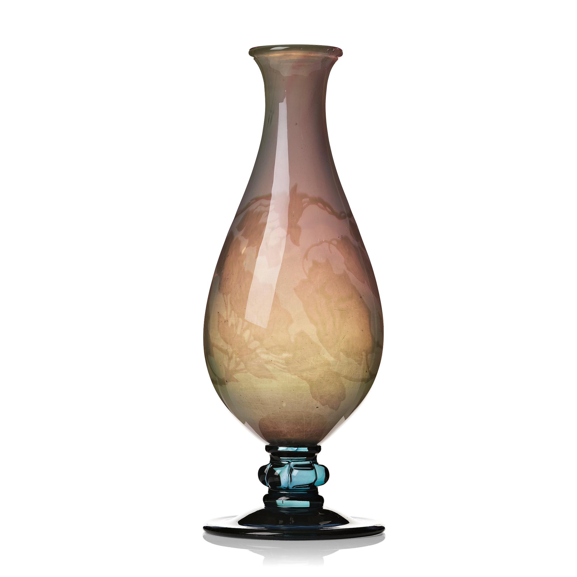 Simon Gate, a "graal" glass vase, Orrefors 1917, no 342.