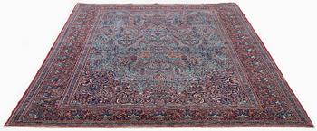 A semi-antique central Persian (Iran) rug, probably Tehran, c. 232 x 150 cm.