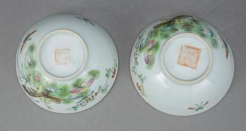 SKÅLAR, 1 par, porslin, Kina, 1900-tal.