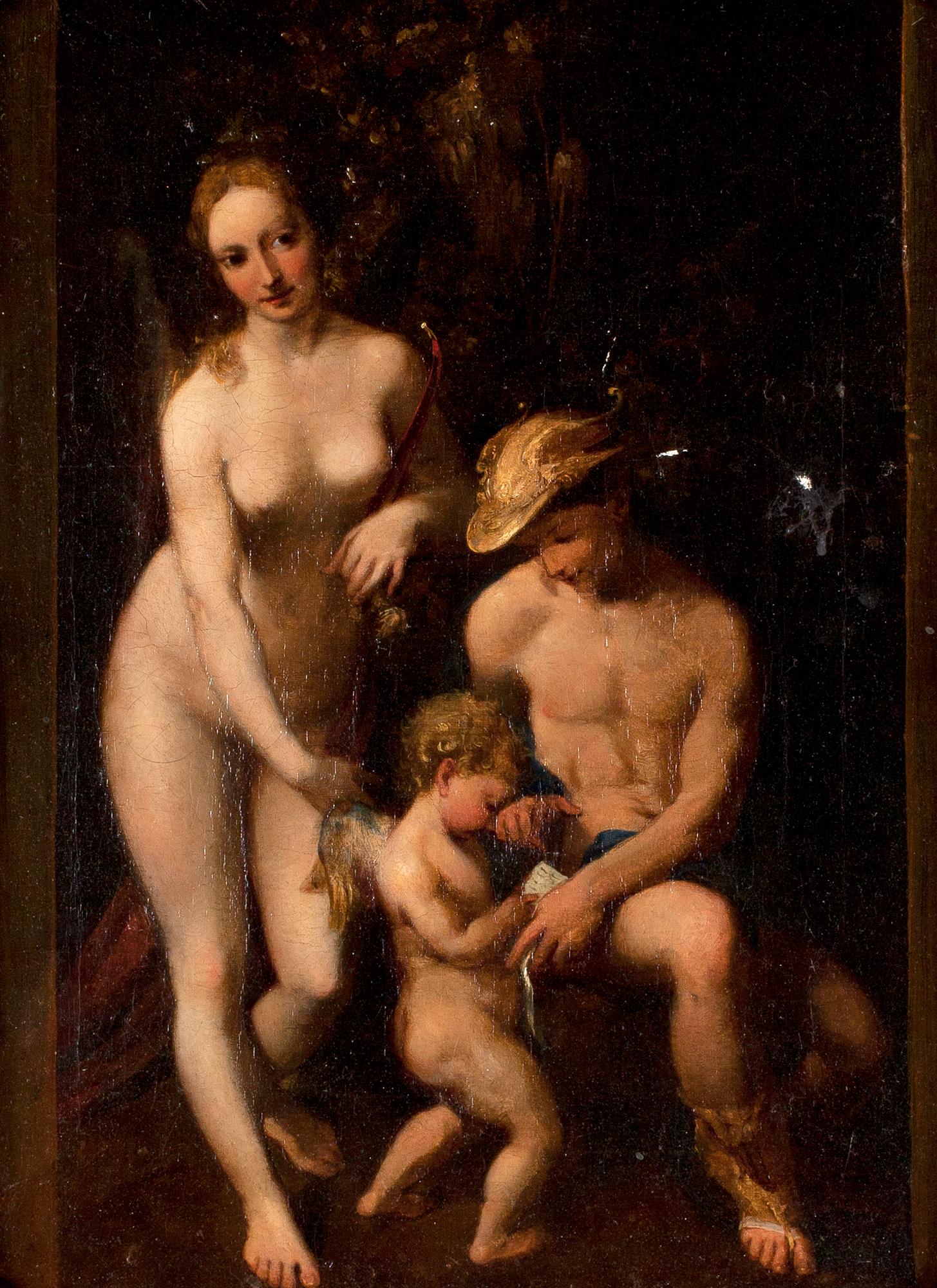 OKÄND KONSTNÄR, olja på duk, 1800-tal.