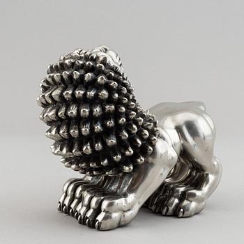 Anna Petrus, a pewter sculpture of a lion by Svenskt Tenn, Stockholm 1993.