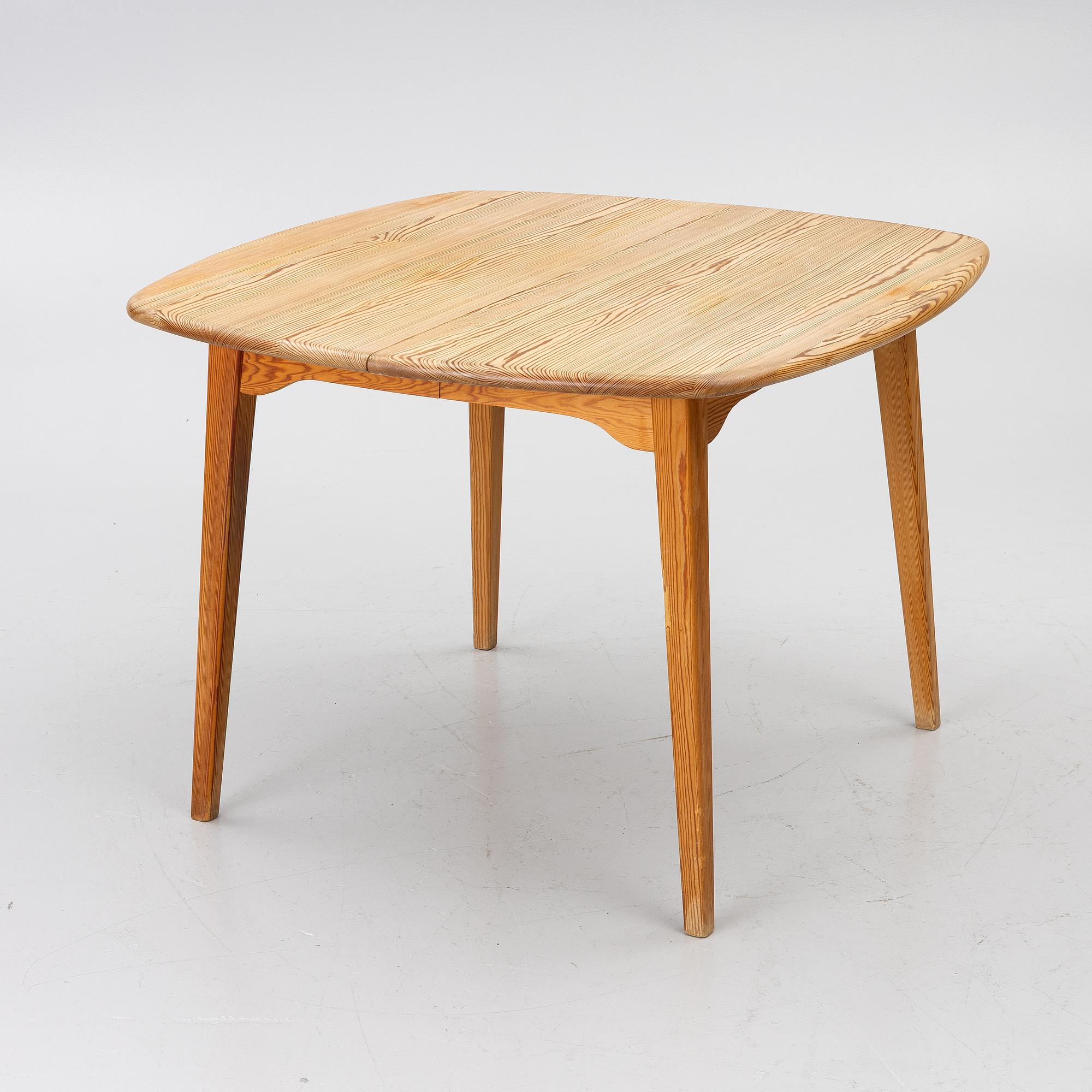Göran Malmvall, 4 chairs and dining table, Karl Andersson & Söner and Svensk Fur.