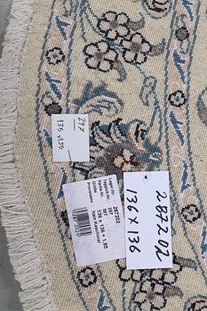 A rug, Nain, part silk, ca 316 x 136 cm.