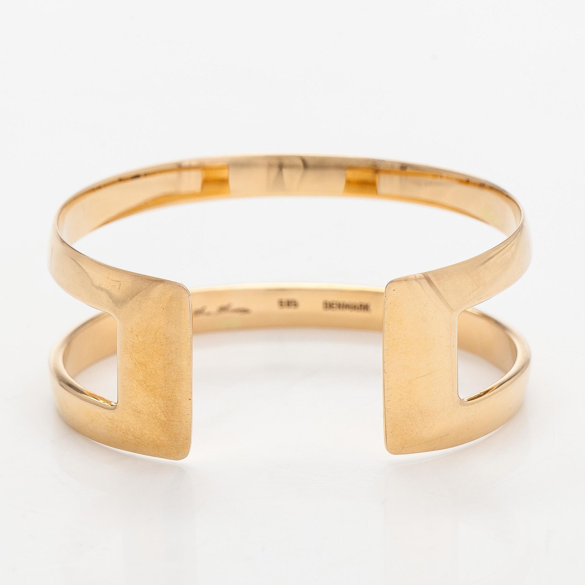 Hans Hansen, bangle, 14K gold, Denmark.