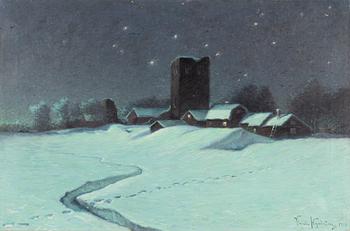 Valdemar Nyström, Stjärnklar natt, Sigtuna.