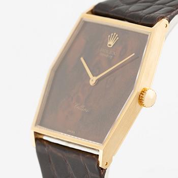 Rolex, Cellini, "Wood Dial", armbandsur, 29 mm.