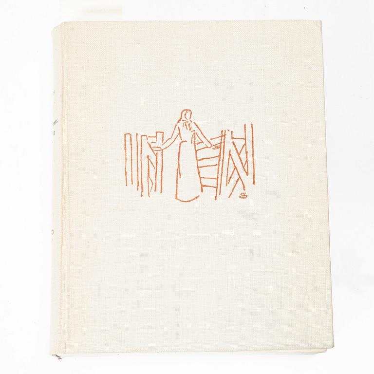 En samling konstböcker, 12 volymer, 1823-1969.