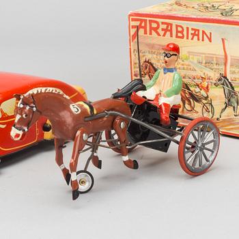 MEKANISKA LEKSAKER, 3 st, bland annat "ARABIAN" Robert Rühl 1950-tal.